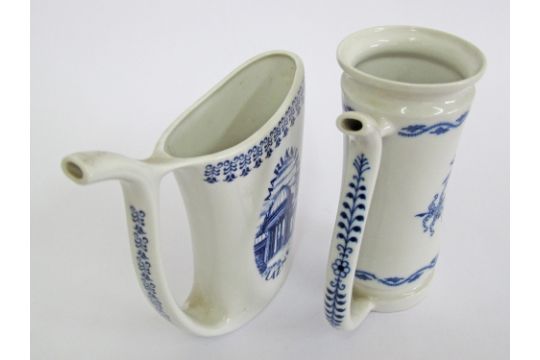 Porcelain blue and white jugs. - Image 3 of 7