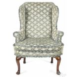 George II mahogany easy chair, ca. 1750.