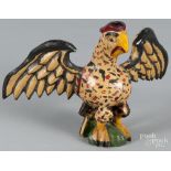 Rodney Boyer, York, Pennsylvania carved and painted spread winged eagle, 5 3/4'' h., 8 3/4'' w.