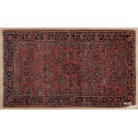 Sarouk carpet, ca. 1920, 6'11'' x 4'1''.