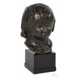 After Pierre Auguste Renoir, patinated bronze, Tete de Coco, signed and numbered 11/12, 10'' h.