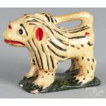 Rodney Boyer, York, Pennsylvania carved and painted lion, 3 1/2'' h.