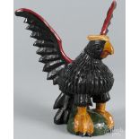 Rodney Boyer, York, Pennsylvania carved and painted spread winged eagle, 10 1/4'' h., 10 3/4'' w.