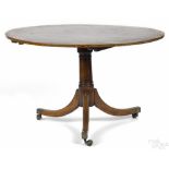 George III mahogany breakfast table, late 18th c., 28'' h., 47 3/4'' w., 39 1/2'' d.