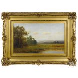 Thomas Griffin (American 1858-1918), oil on canvas landscape, signed lower left, 18'' x 30''.