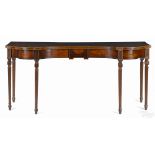 George III inlaid mahogany sideboard, late 18th c., 36 1/4'' h., 79 1/4'' w.