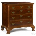 Pennsylvania Chippendale walnut chest of drawers, ca. 1775, 40'' h., 39'' w. Provenance: Estate of