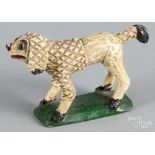 Rodney Boyer, York, Pennsylvania miniature carved and painted spaniel, 2'' h.