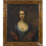 English school, ca. 1800, oil on canvas portrait of Mary Horton Brisco, 30'' x 25''. Provenance: The