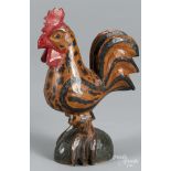 Rodney Boyer, York, Pennsylvania carved and painted rooster, 8 1/2'' h.