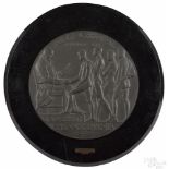 Robert Tait McKenzie (American 1867-1938), bronze plaque for the University of Pennsylvania Relay