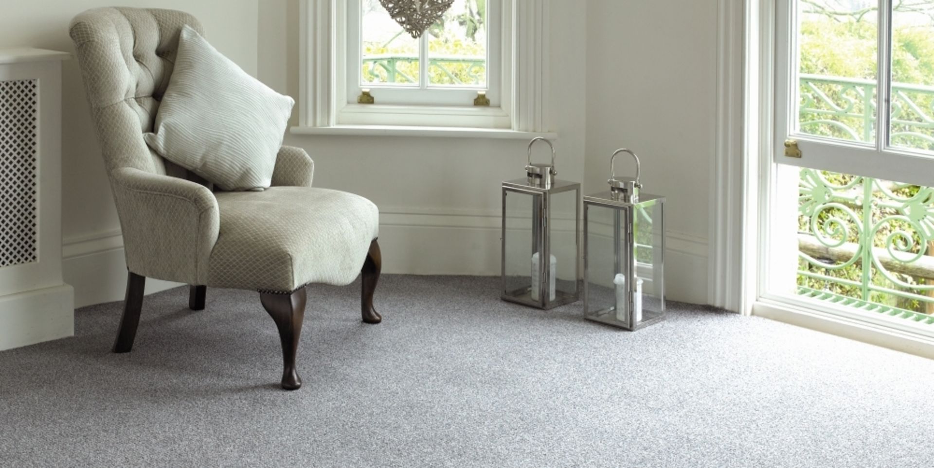 Commercial carpet loop style grey 1150mm x 10m