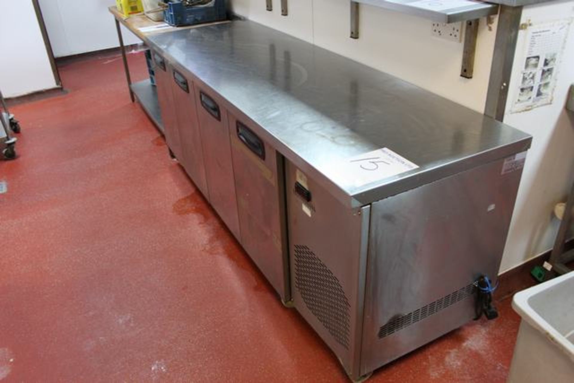 Inomak PN9999 four door refrigerated counter four door refrigerated counter with stainless steel