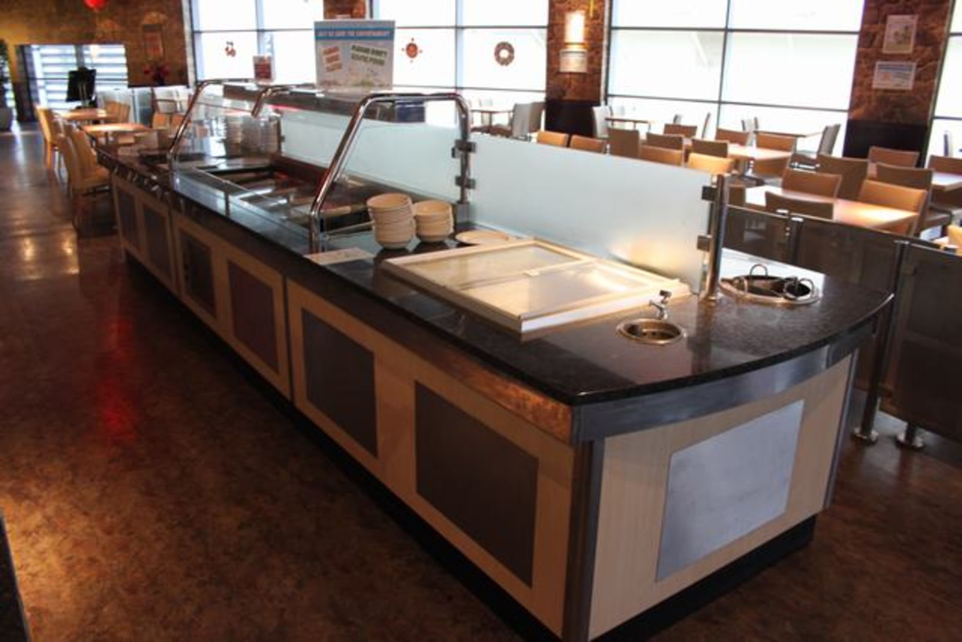 Banquetline refrigerated deli counter  self service buffet free standing modular servery counter - Image 5 of 5