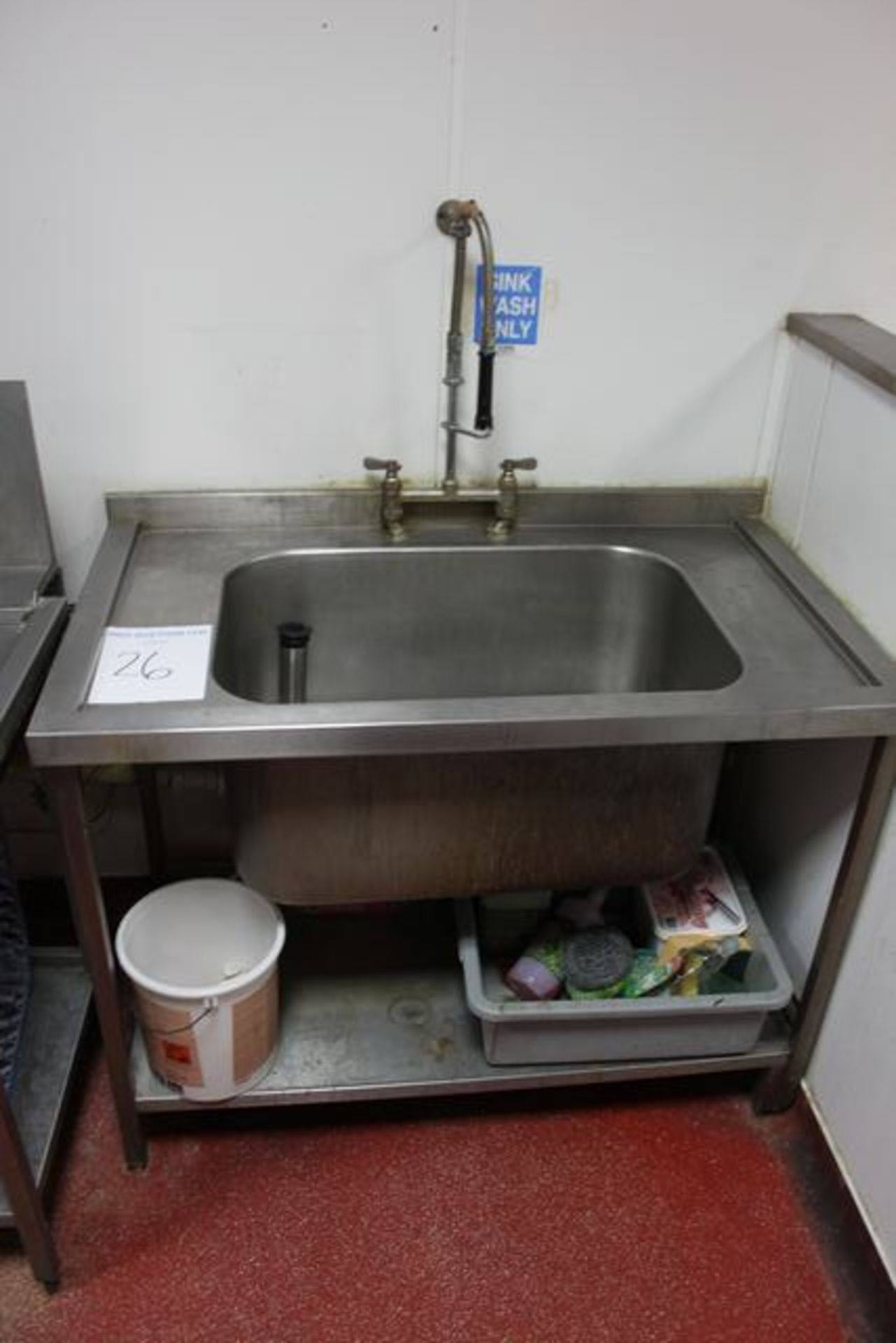 Stainless steel commercial utensil sink 1200mm Lift out charge  10