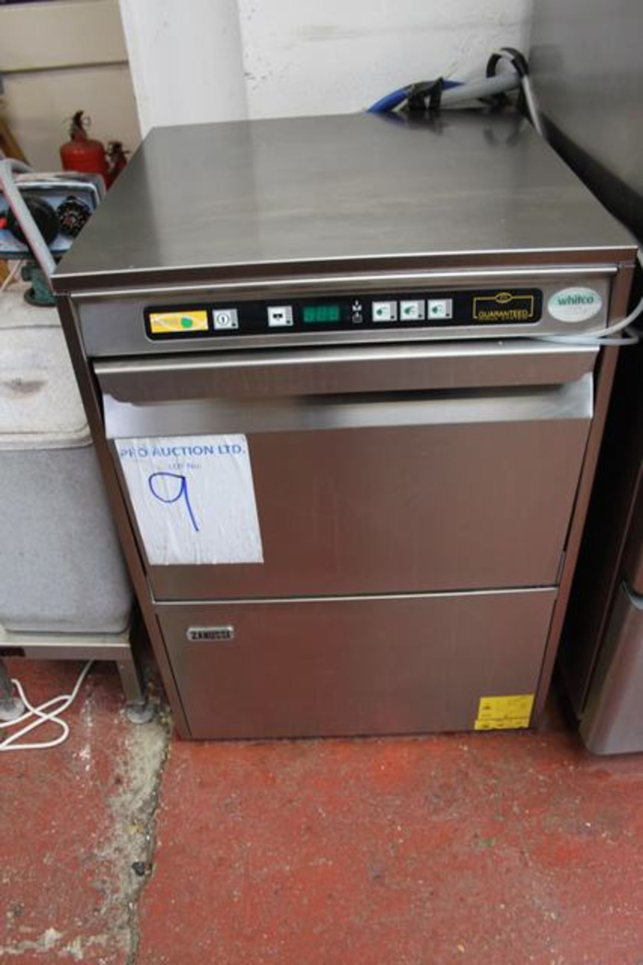 Zanussi model LS6EA DPG under counter glass washer 600mm x 600mm 840mm