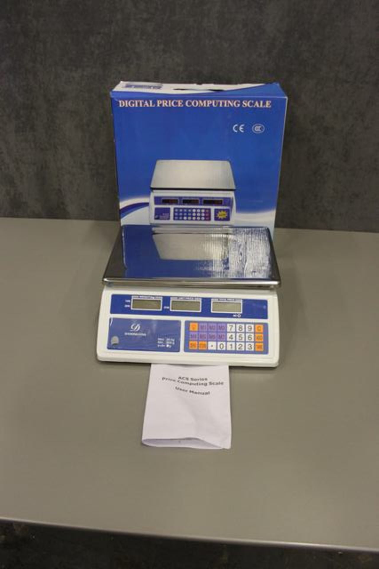 Stainless steel counter top bench scale 30kg capacity ideally suited for food preparation and