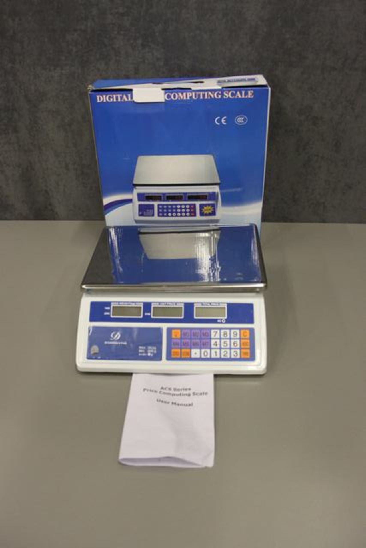 Stainless steel counter top bench scale 30kg capacity ideally suited for food preparation and