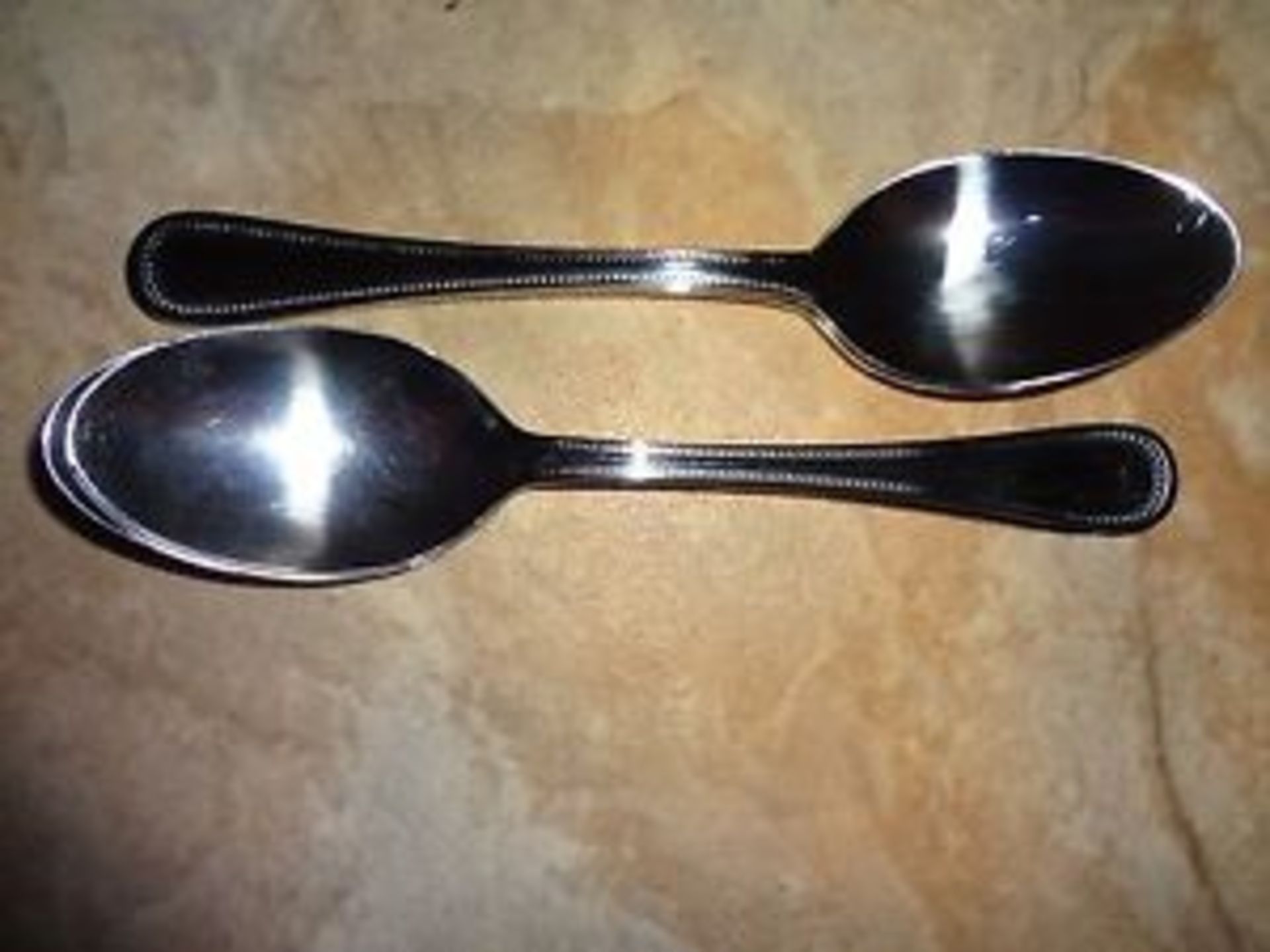 New unused  36 Bead paatern spoons 12 x coffee, 12 x tea and 12 x dessert spoons ( Rack Location