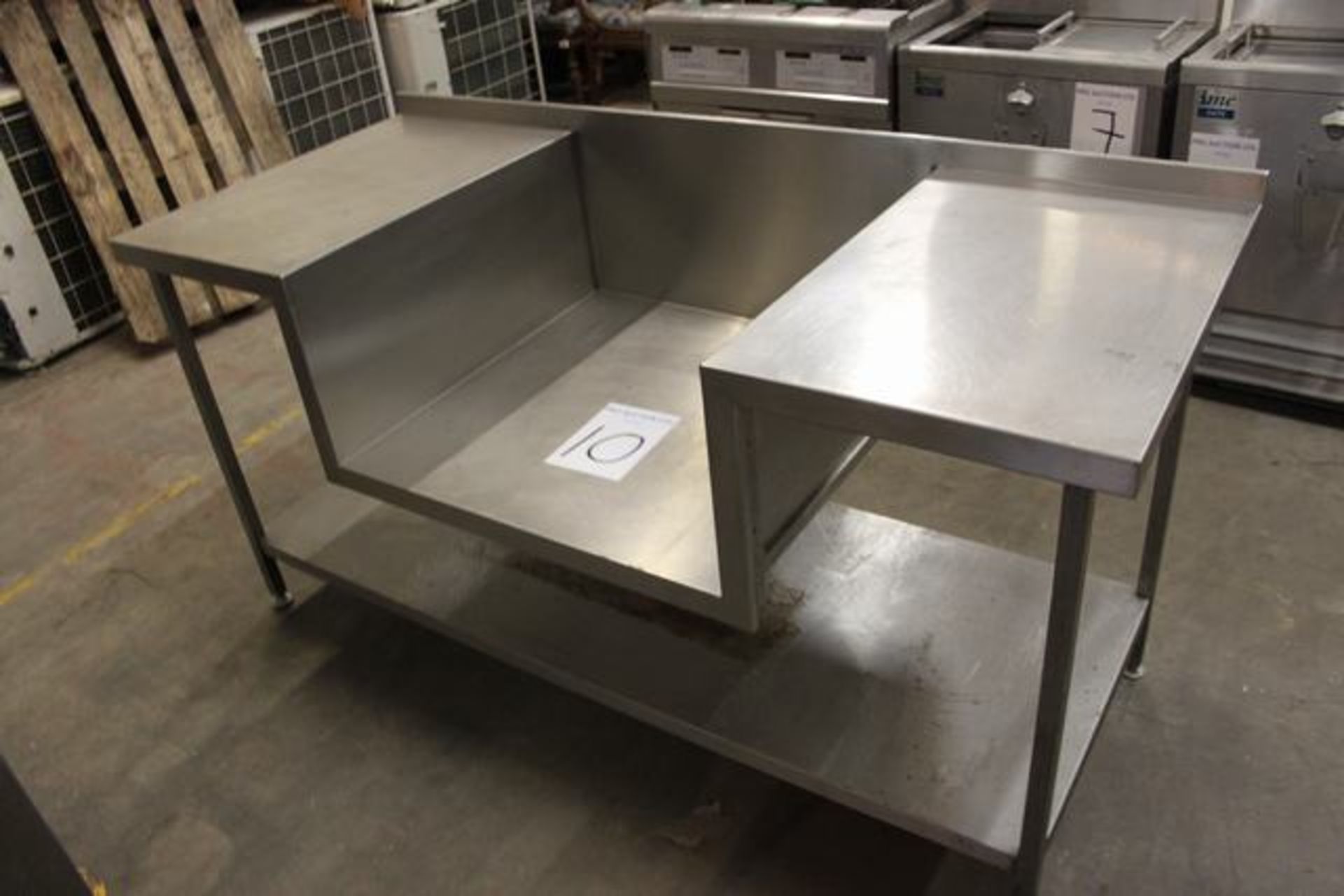 Stainless steel preparation table 1850mm x 800mm x 910mm