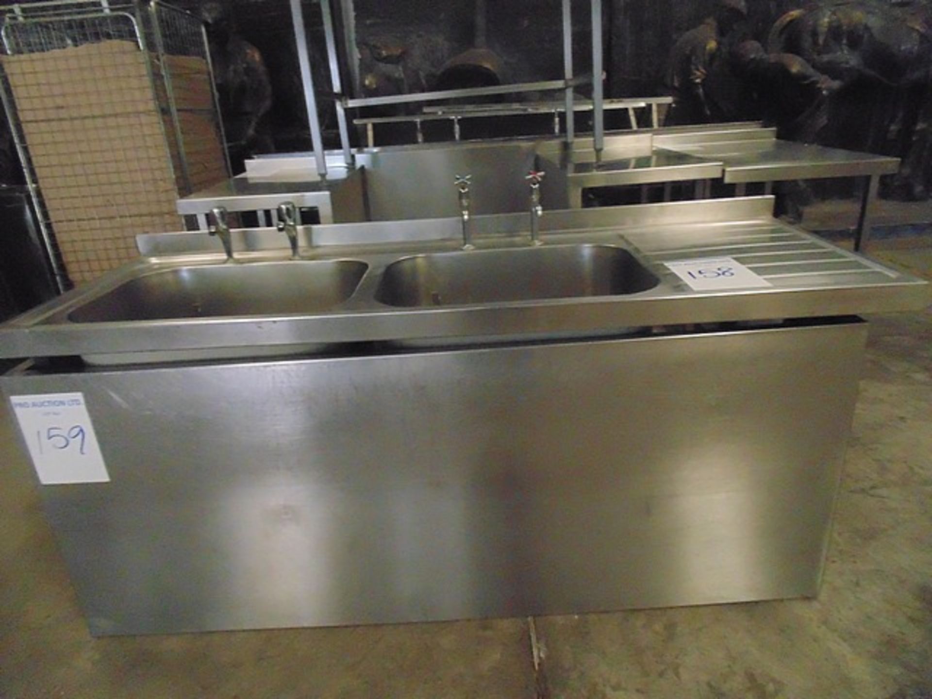 Stainless steel low level platform 1760mm x 700mm x 270mm - Image 2 of 2