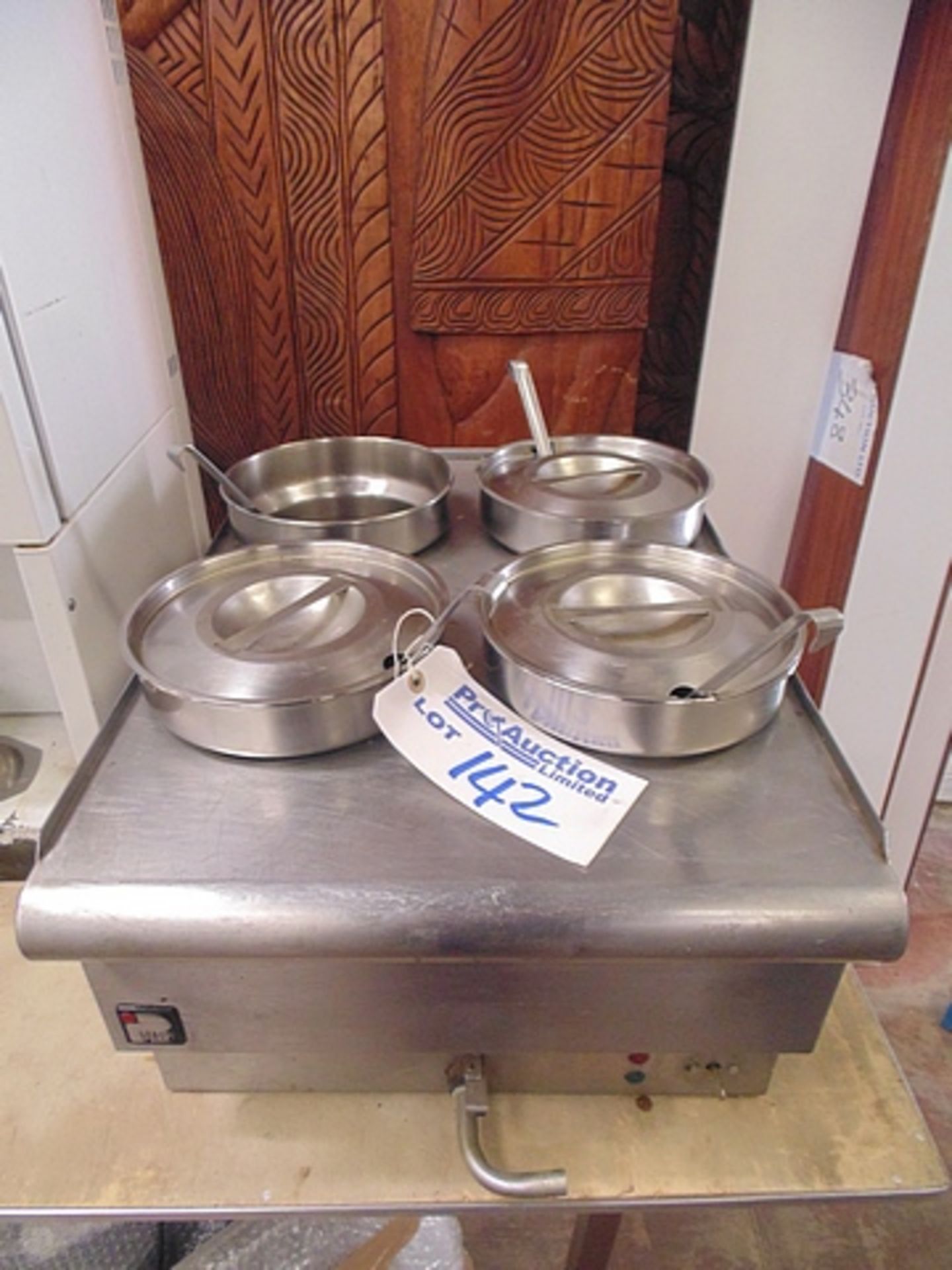 Parry AS912 Electric Bain Marie stainless steel construction stainless steel round pots (supplied)