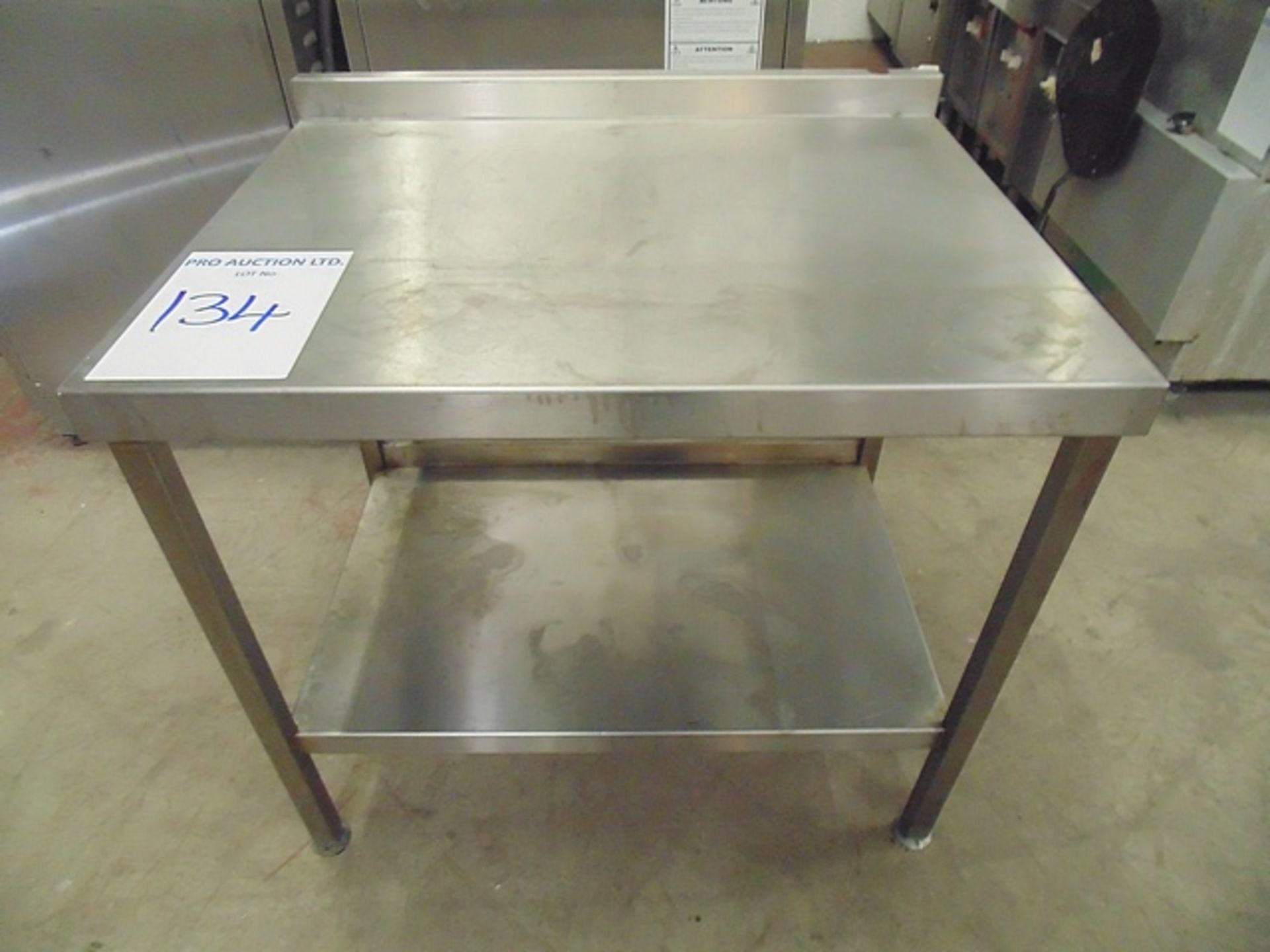 Stainless steel preparation table 830mm x 650mm x 750mm