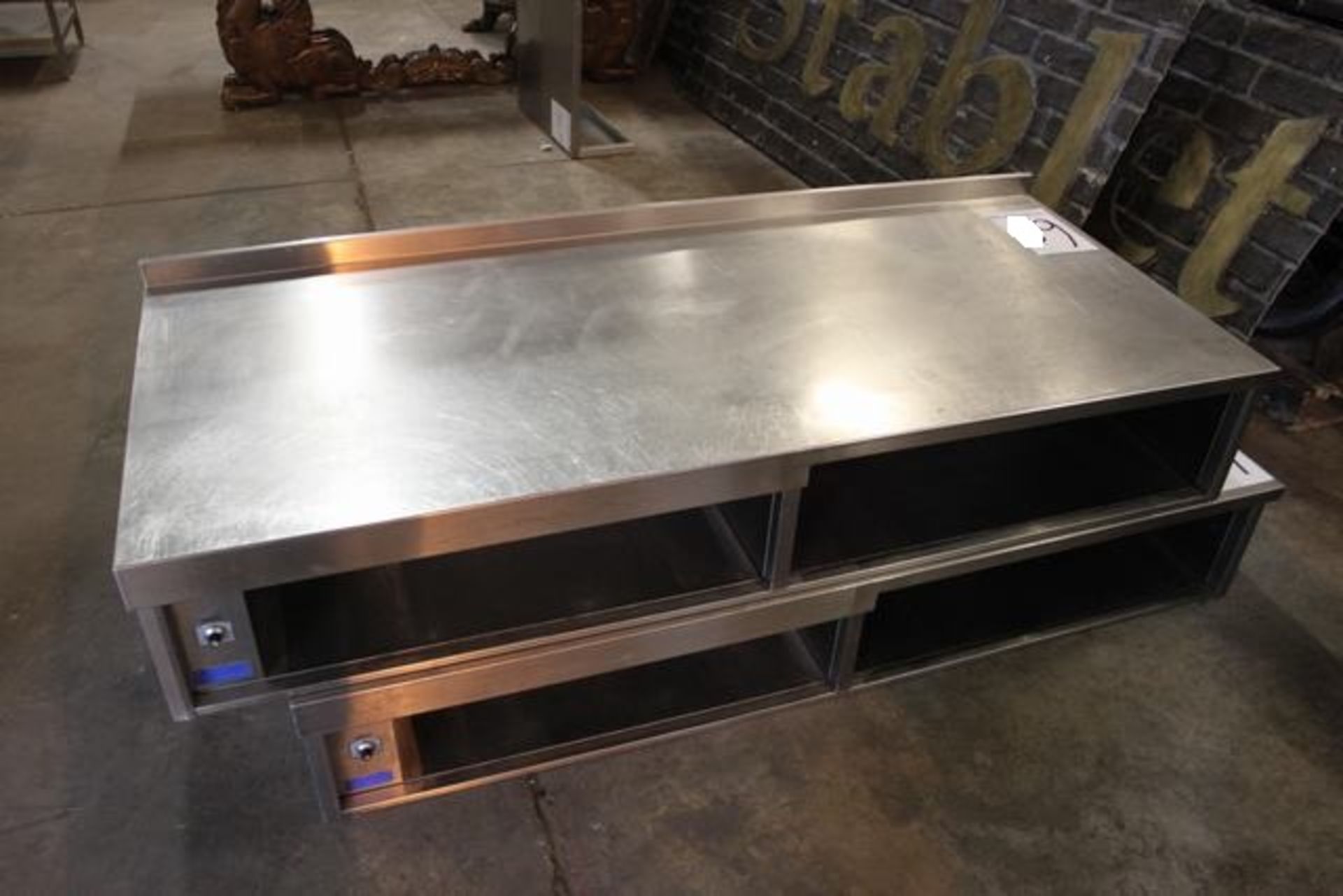 CED Fabrication stainless steel heated warming cabinet / gantry 1860mm x 800mm x 300mm