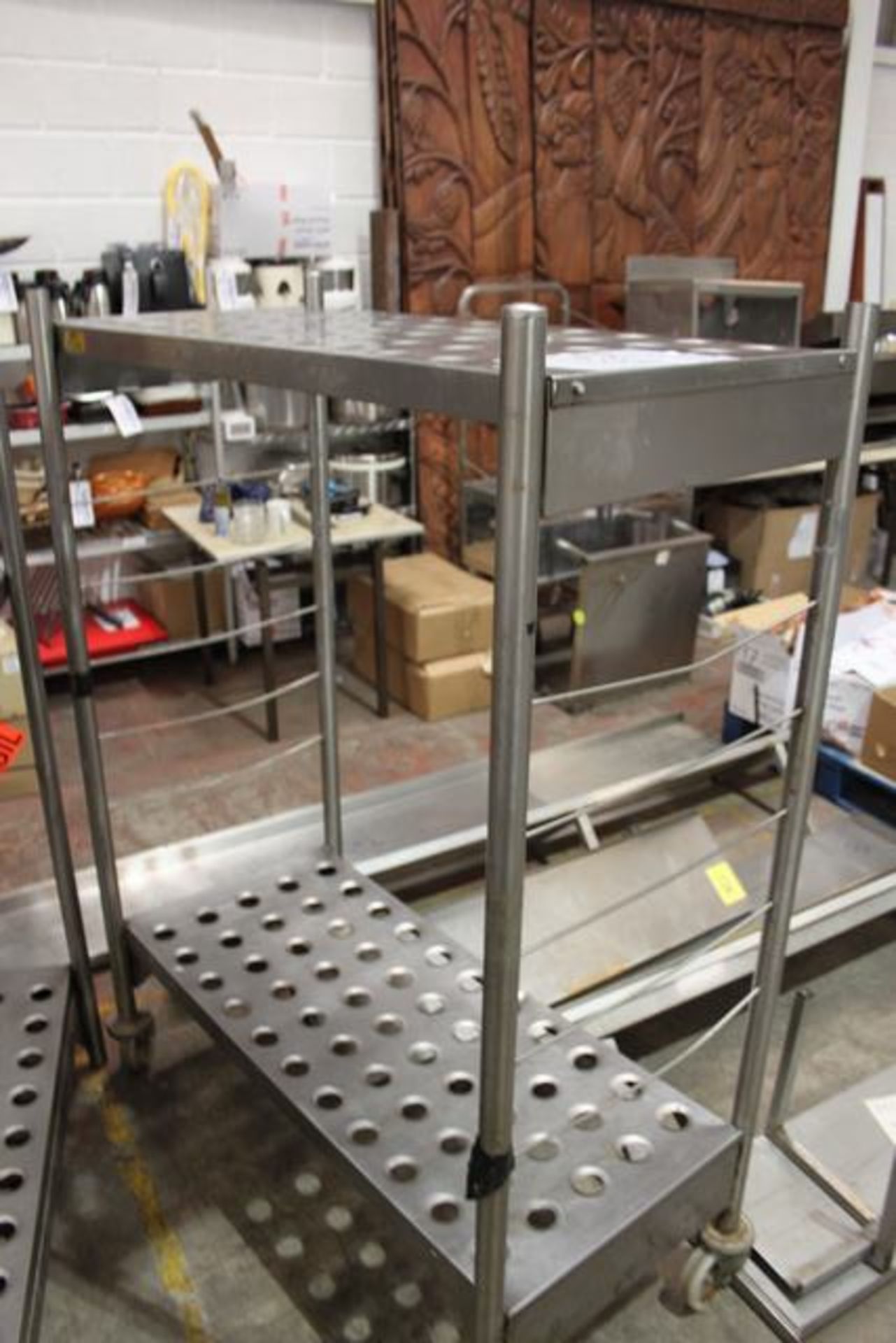 Bartlett B Line mobile stainless rack 1200mm x 500mm x 1650mm