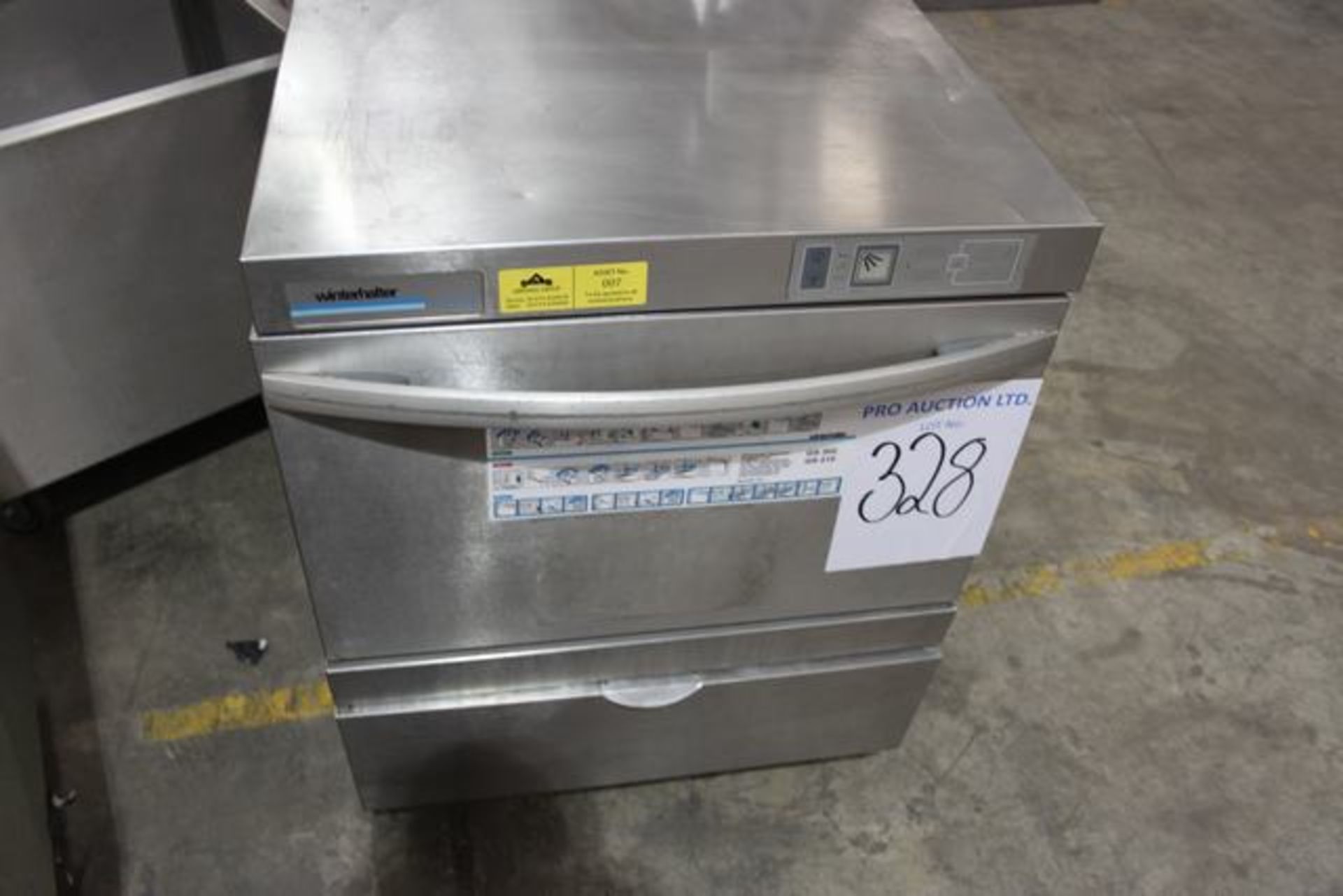 Winterhalter GS215 under counter glass washer 500mm basket 1 or 2 minute wash cycle 315mm chamber - Image 2 of 2