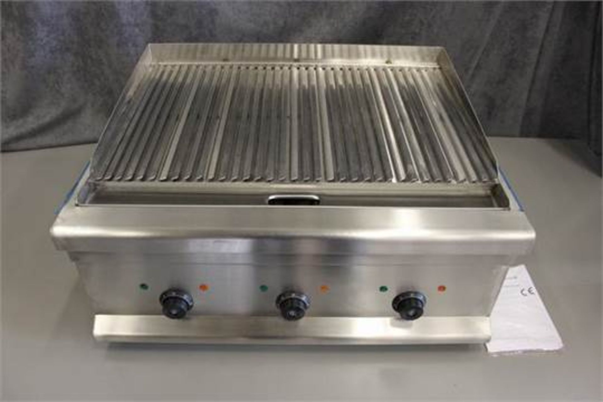 Heavy Duty Chargrill 600mm electric lava rock chargrill counter top 6 kW 304 stainless steel U-