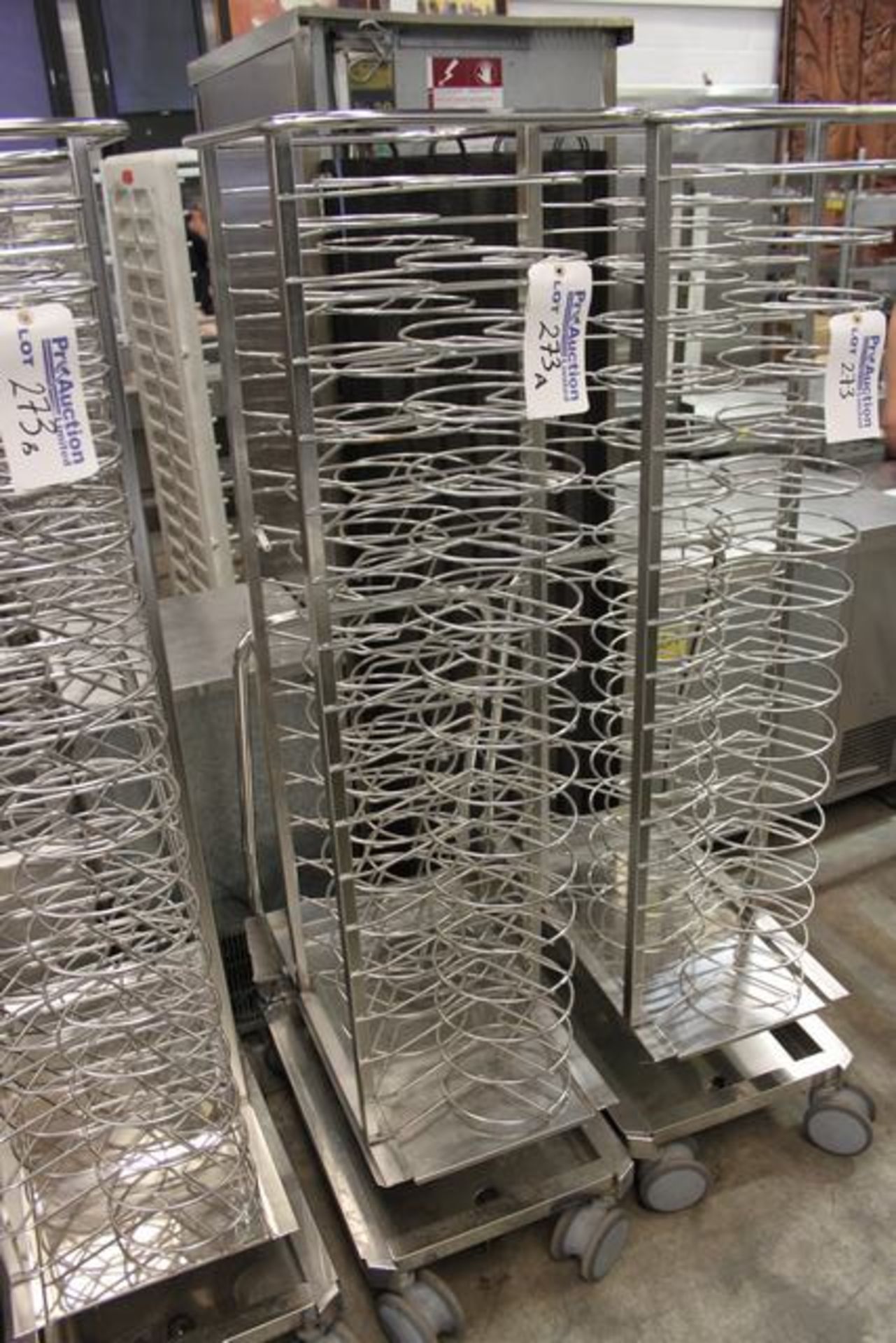 Rational 60.21.104 mobile plate rack model 201 holds 50 plates maximum plate height - 32mm maximum