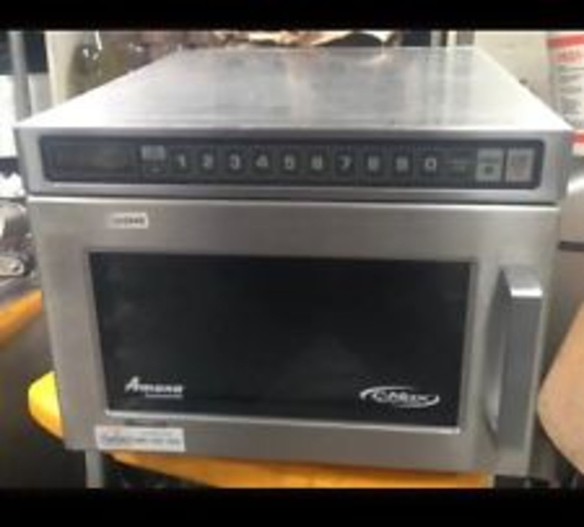 Amana HDC511/UHDC511 1100 Watt stainless steel heavy duty compact microwave 11 power levels 100