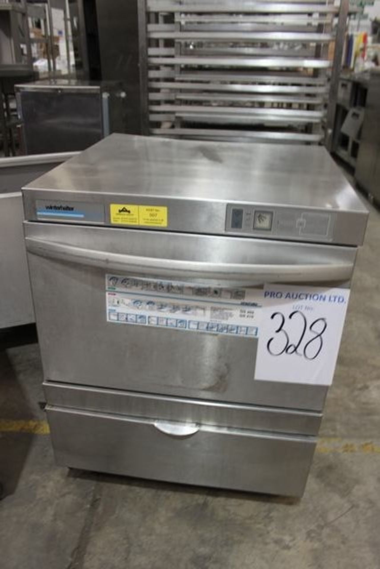 Winterhalter GS215 under counter glass washer 500mm basket 1 or 2 minute wash cycle 315mm chamber