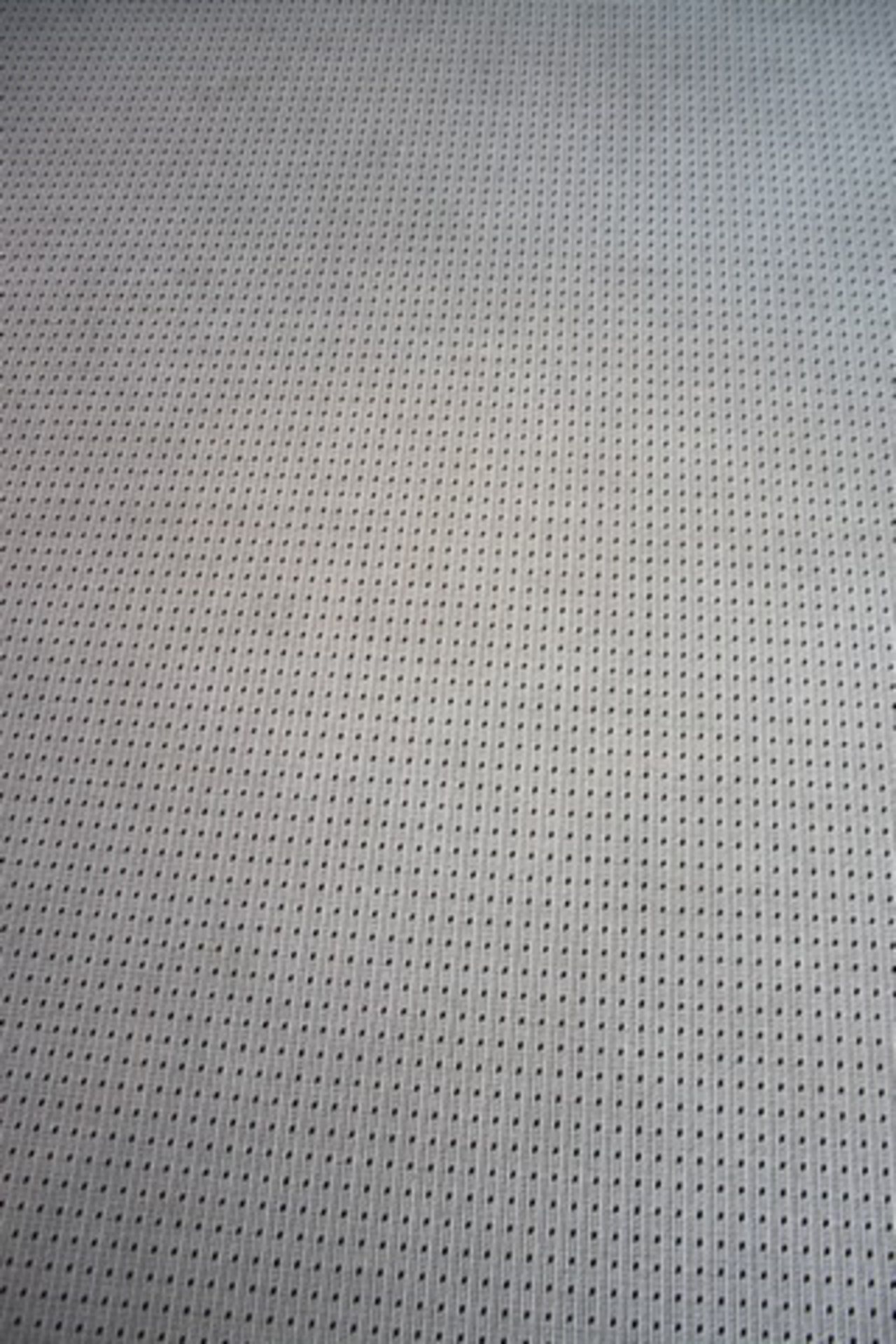 Commercial wool base carpet beige with repeating continual grey fleck pattern approximately 7m x 3.