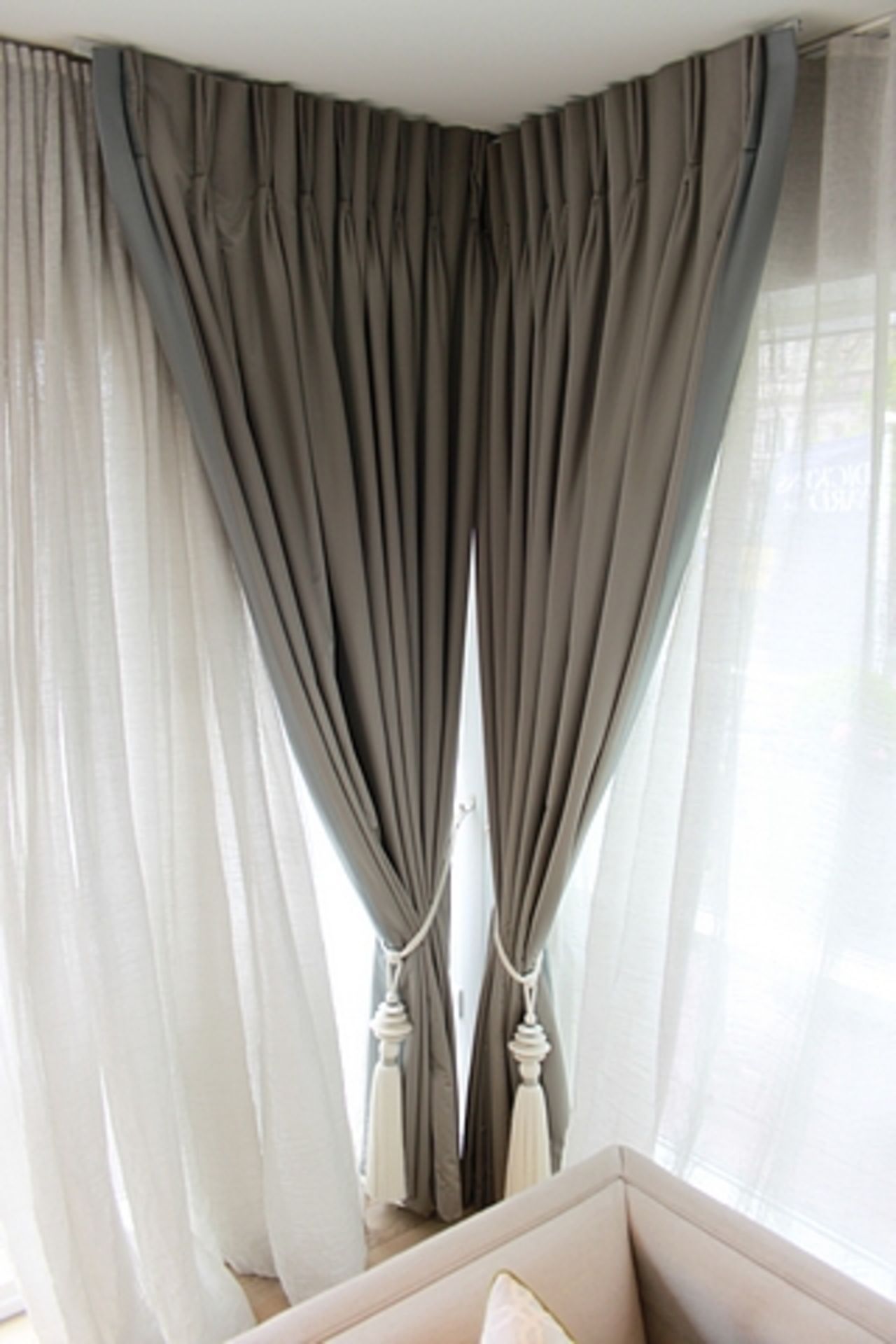 Drapes and voile panel spans 12m x 2600mm drop