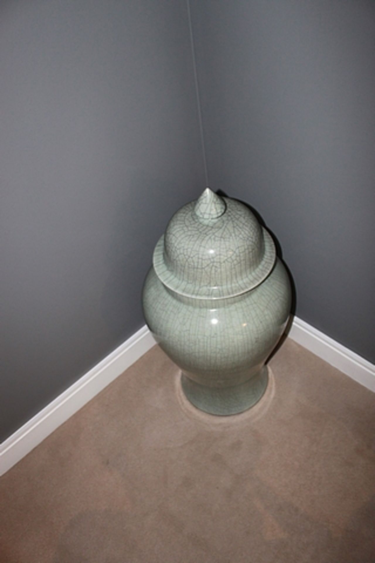 A ceramic temple jar 980mm
