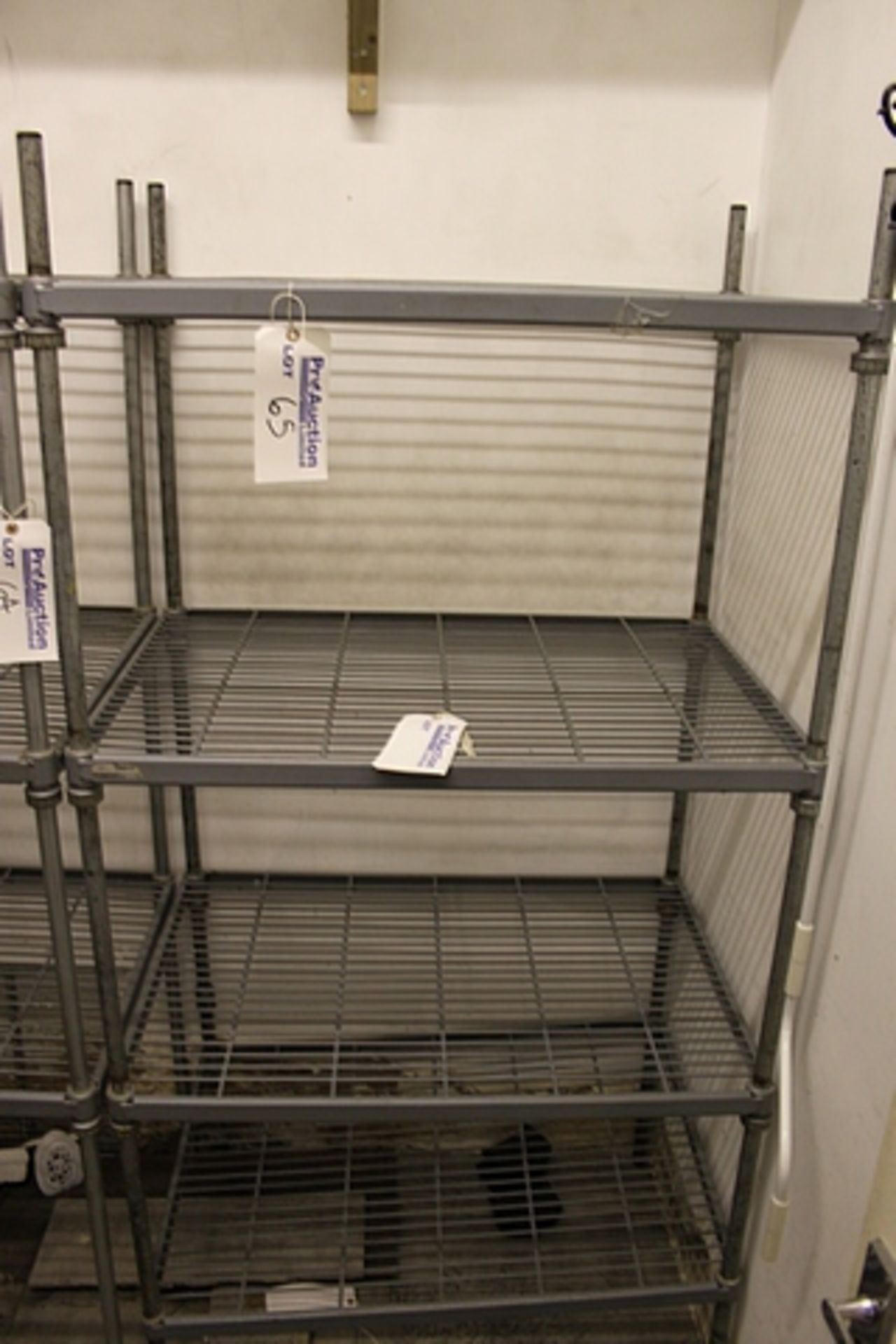 Static PVC coated 4 shelf rack 900mm x 630mm x 850mm