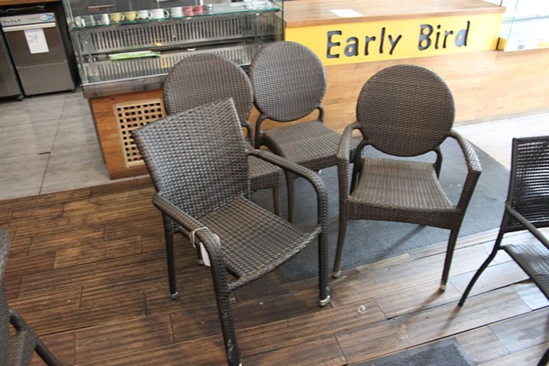 4 x polyrattan chairs