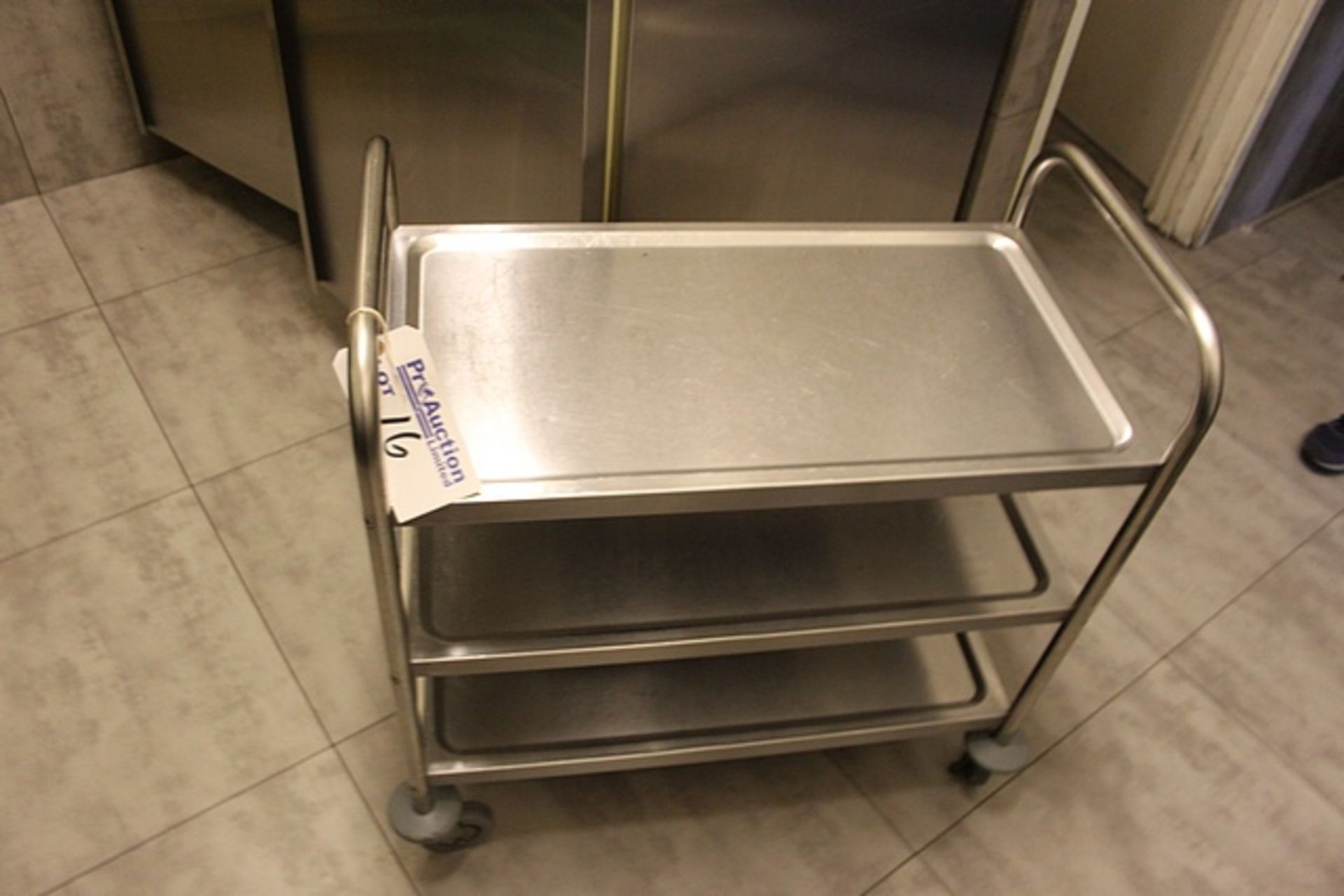Stainless steel mobile kitchen trolley 800mm x 430mm x 800mm