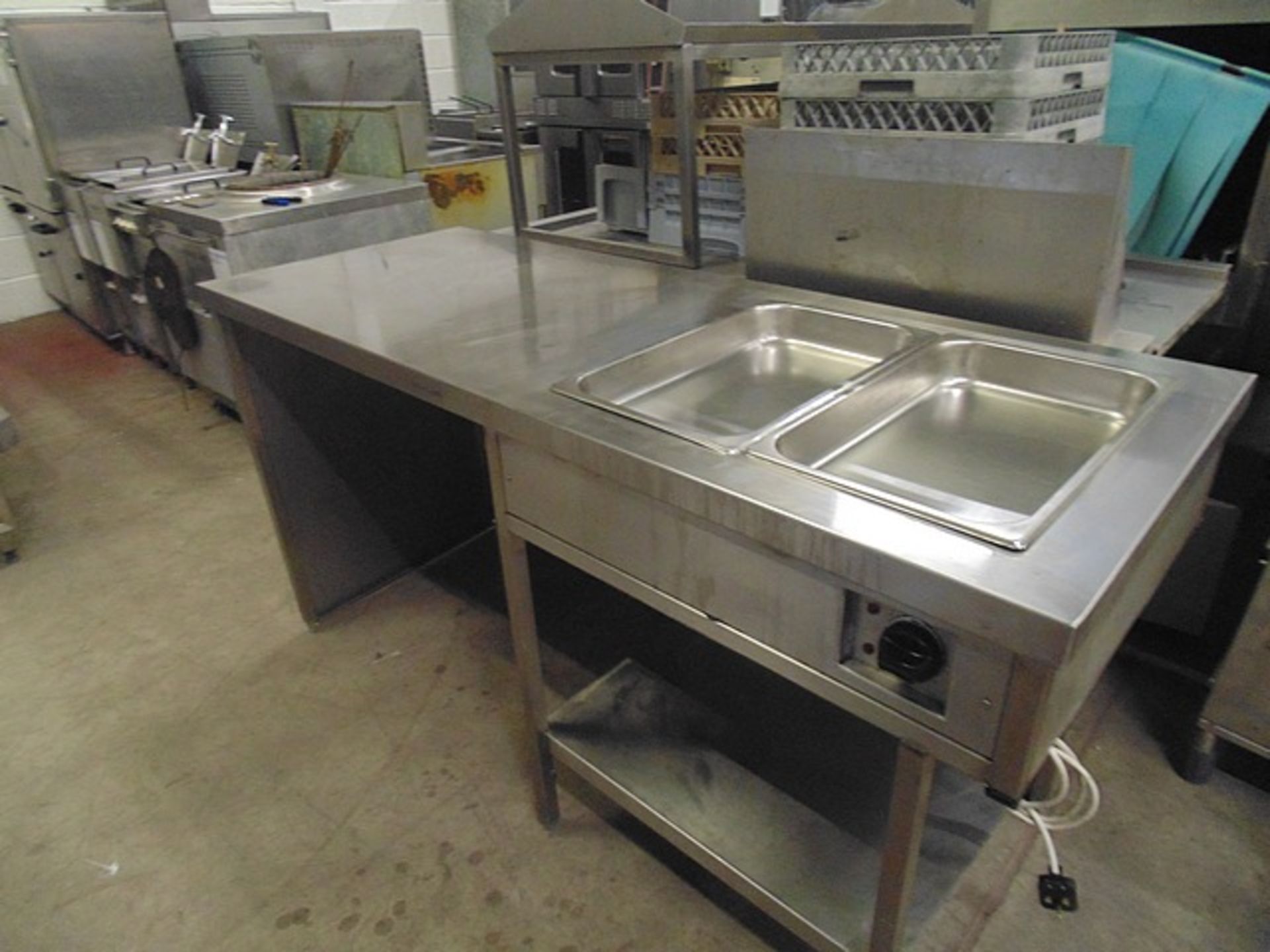 Wet well Bain Marie with countering holds 2 x GN 1/1 pans 240v single phase variable temperature