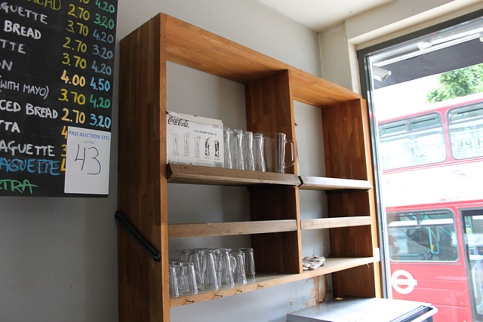 Hardwood countering and shelving (excludes refrigeration) but include back counters worktops storage - Image 3 of 3