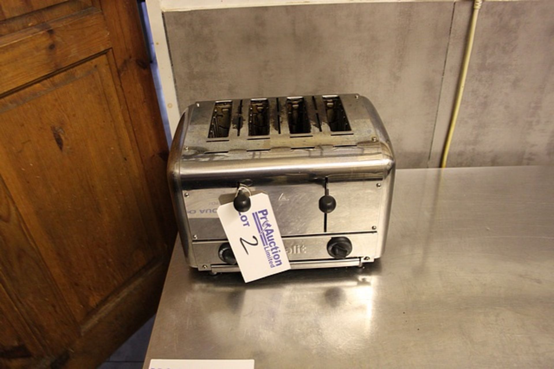 Dualit DLP4 stainless steel four slice commercial toaster