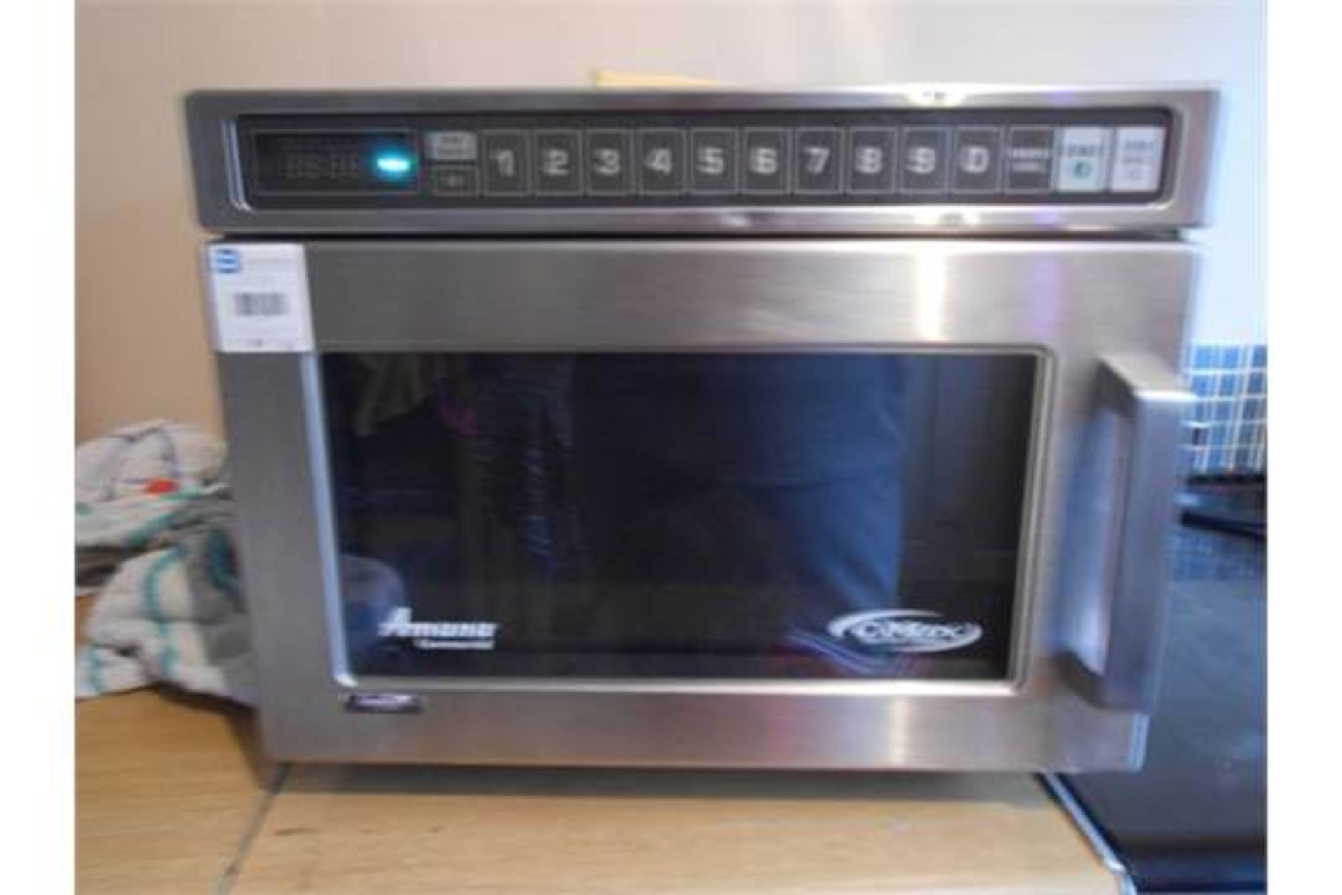 Amana HDC511/UHDC511 1100 Watt stainless steel heavy duty compact microwave 11 power levels 100