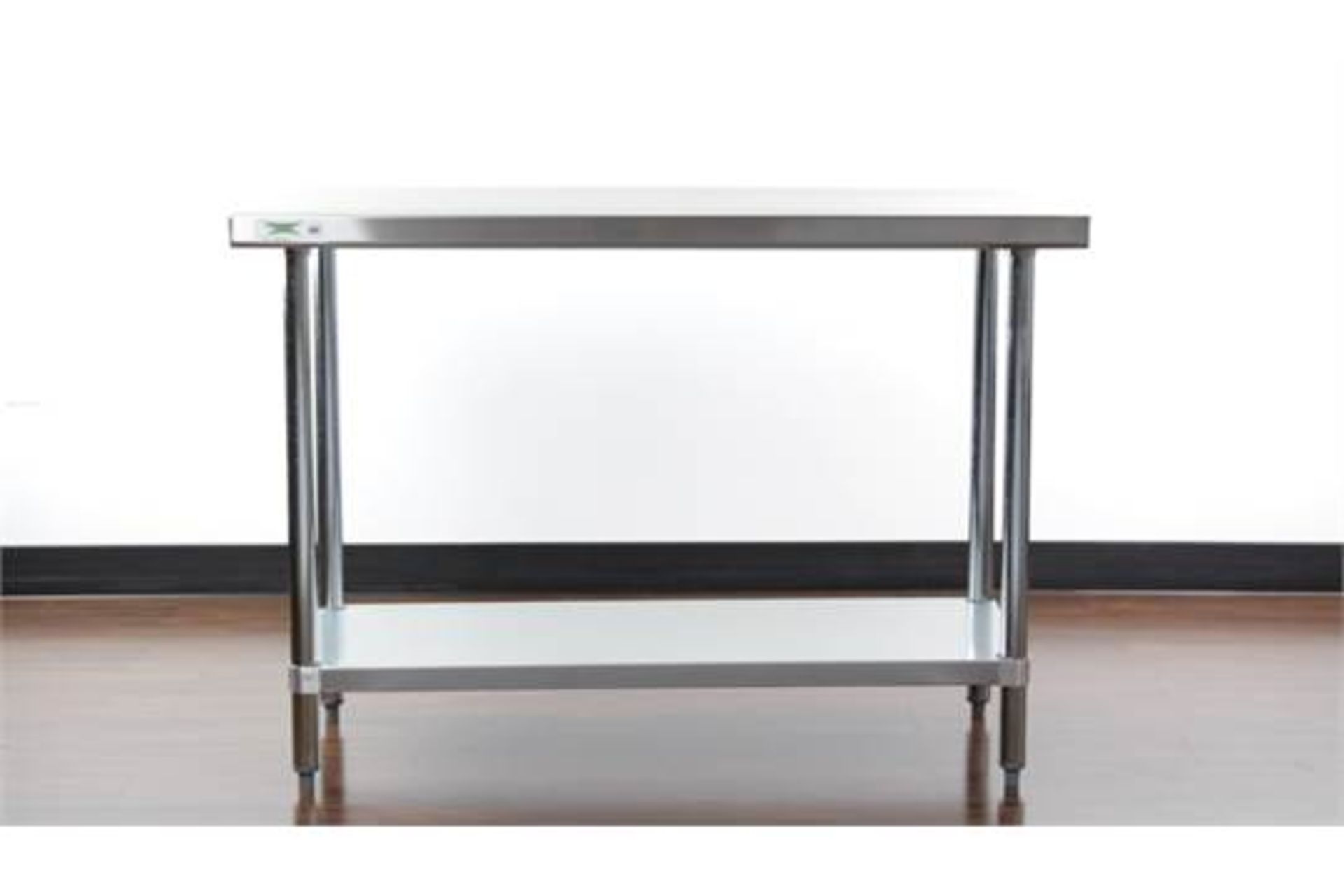 Brand New stainless steel heavy duty preparation table 1100mm x 600mm x 8000mm 50mm thick top