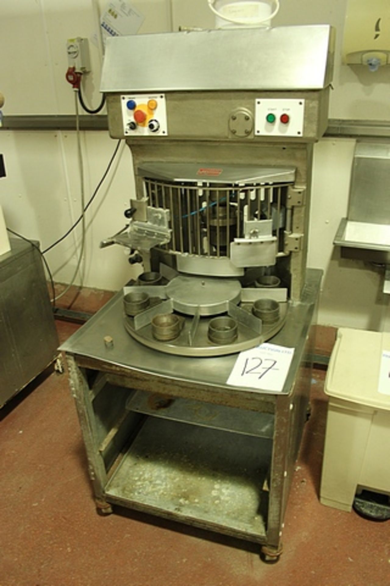 John Hunt 8 Station semi automatic pie machine die equipment is electrically heated and