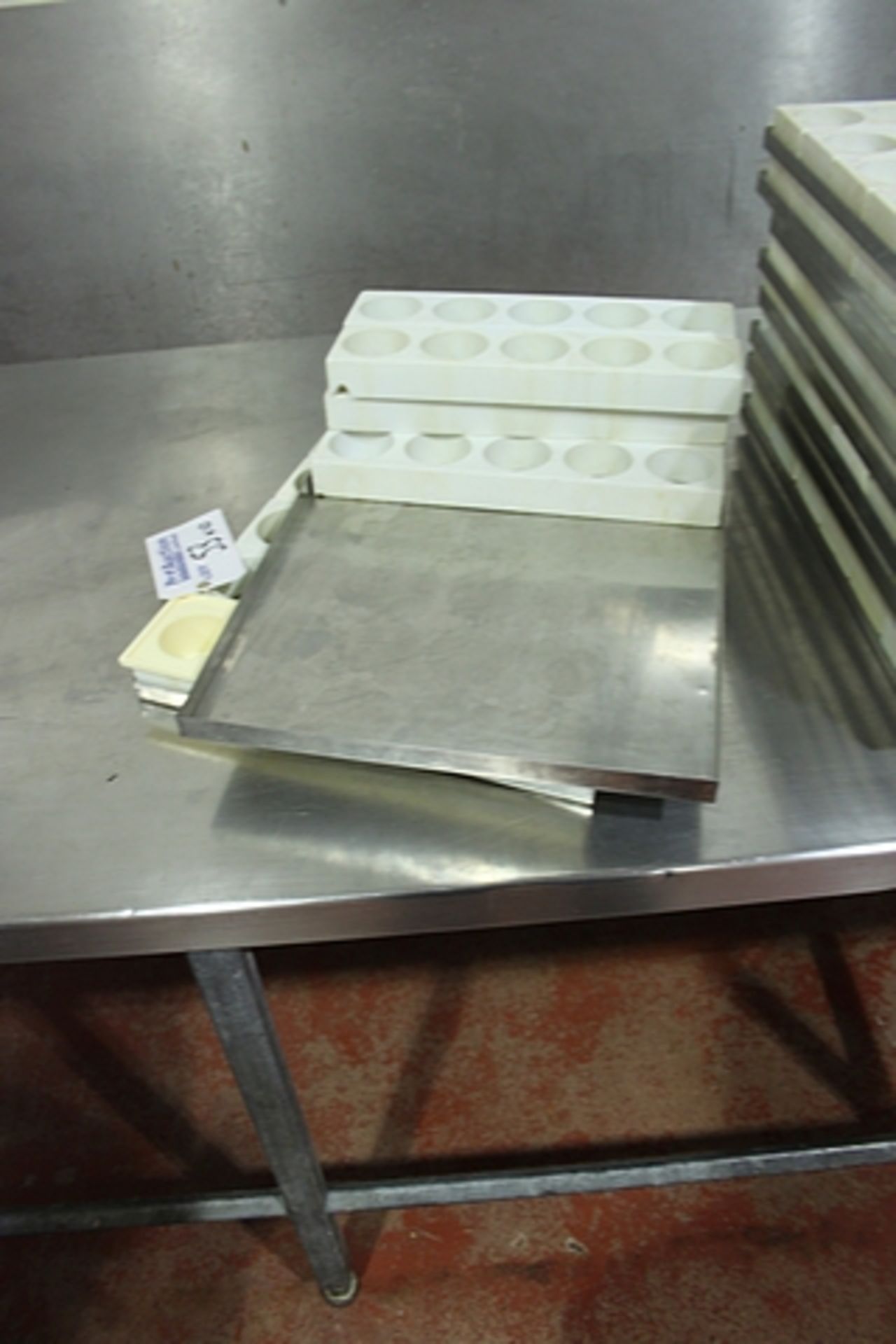 10 x stainless steel baking pan baking tray 395mm x 600mm complete with polycarbonate production