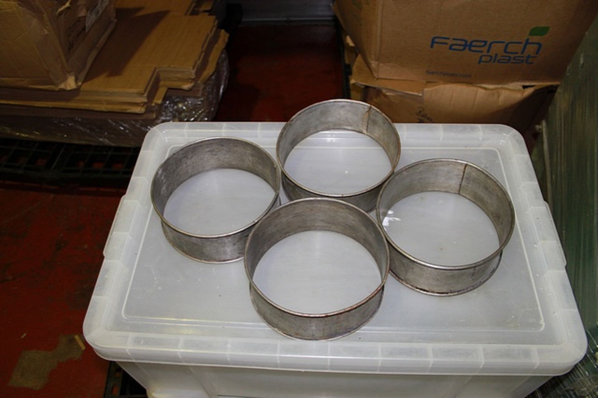 50 x Mousse / Food ring seamless 185mm x 75mm stainless steel