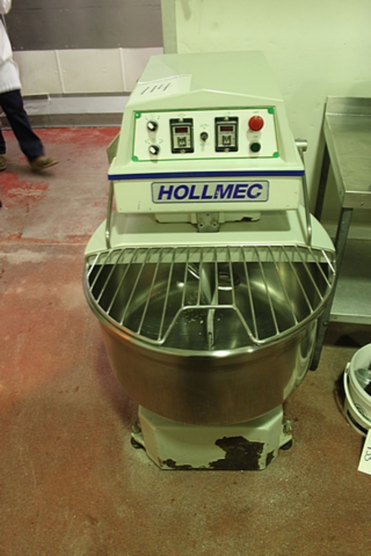 Hollmec CM80E spiral mixer two speed Installing with inch-control button for stirring bowl & digital