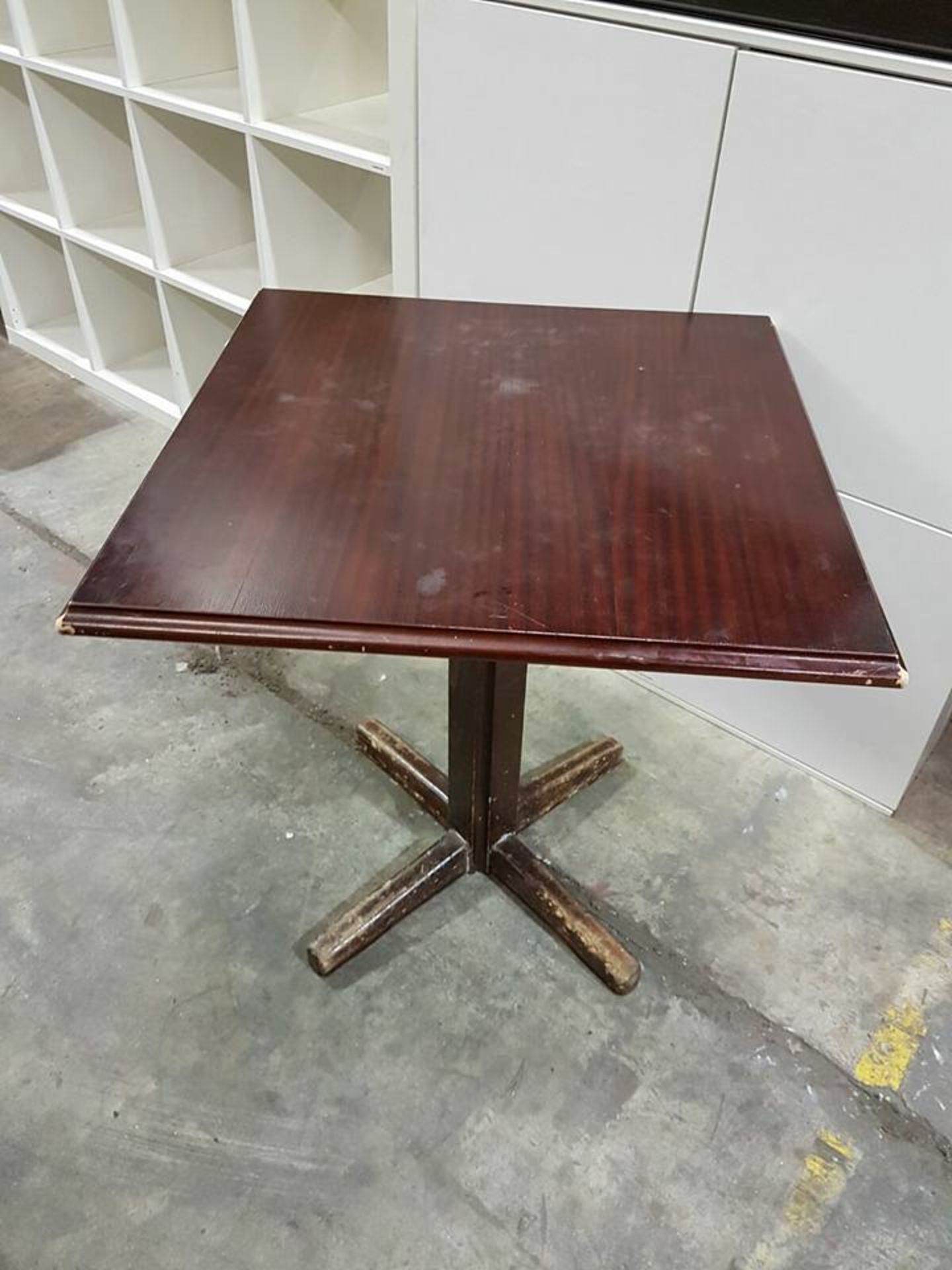 5 x square dining tables 680mm x 680mm x 730mm